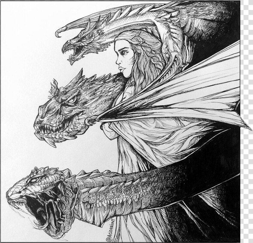 Smaug Ink Art  HD Png DownloadTransparent PNG