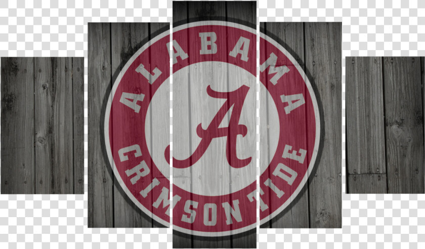 Hd Printed Alabama Football Logo 5 Pieces Canvas   Alabama Crimson Tide  HD Png DownloadTransparent PNG