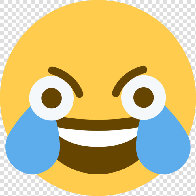 Open Eye Crying Laughing Discord Emoji   Crying Laughing Emoji  HD Png DownloadTransparent PNG