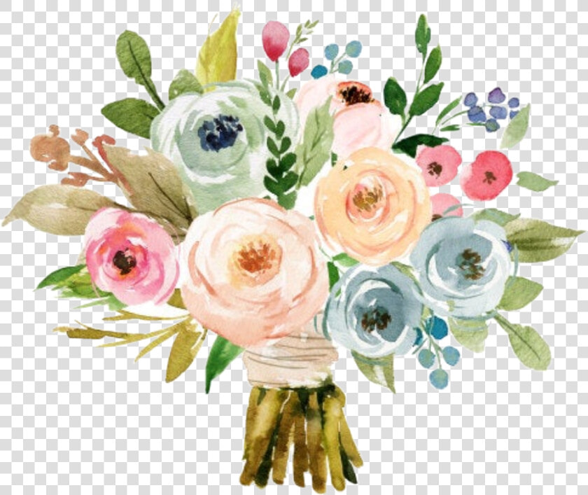  watercolor  flowers  floral  bouquet  arrangement  HD Png DownloadTransparent PNG