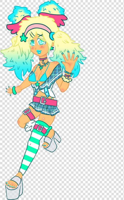 Kari Gyaru Cosplay Magical Schoolgirl   Cartoon  HD Png DownloadTransparent PNG