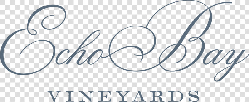 Echo Bay Wines Logo   Calligraphy  HD Png DownloadTransparent PNG