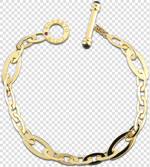 Roberto Coin Chic And Shine Small Link Bracelet   Roberto Coin Bracelet Gold  HD Png DownloadTransparent PNG