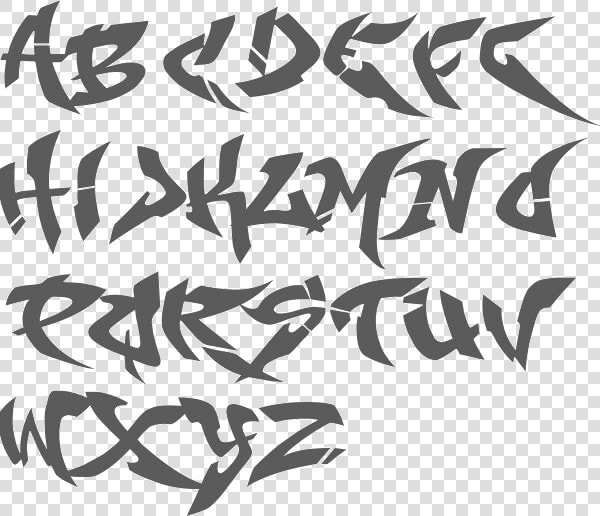 Transparent Letters Graffiti   Gangster Cool Lettering Fonts  HD Png DownloadTransparent PNG