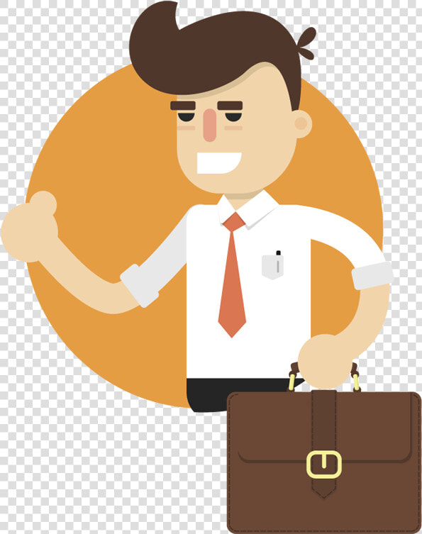 1dsp 20160112 Business   Cartoon Holding Bags Png  Transparent PngTransparent PNG