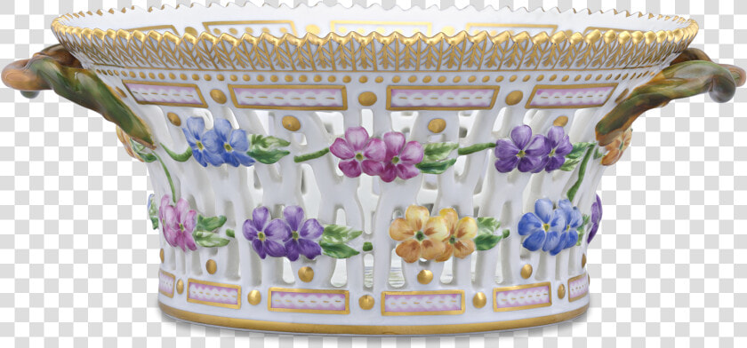 Flora Danica Pierced Porcelain Basket By Royal Copenhagen   Ceramic  HD Png DownloadTransparent PNG