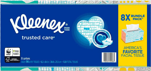 Kleenex Trusted Care Everyday Facial Tissues   Kleenex Tissues  HD Png DownloadTransparent PNG