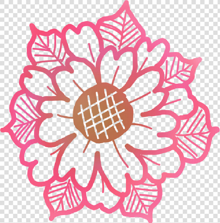  mandala  flower  floral  doodle  pink  free  freetouse   Pink Flower Doodle  HD Png DownloadTransparent PNG