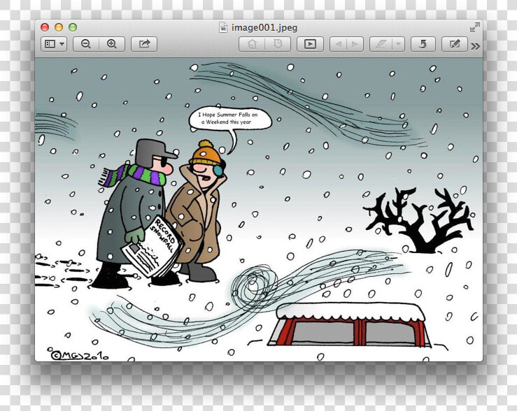 Not Shoveling Praying It Melts   Winter Weather Cartoons  HD Png DownloadTransparent PNG