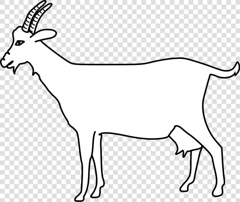 Clipart Goat File   Png Image Of Goat Outline  Transparent PngTransparent PNG