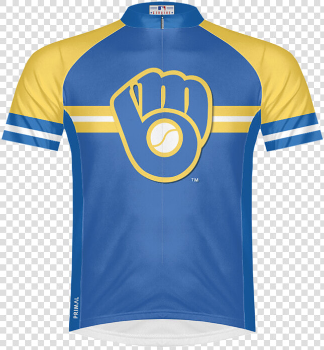 Milwaukee Brewers Men S Sport Cut Cycling Jersey   Polo Shirt  HD Png DownloadTransparent PNG