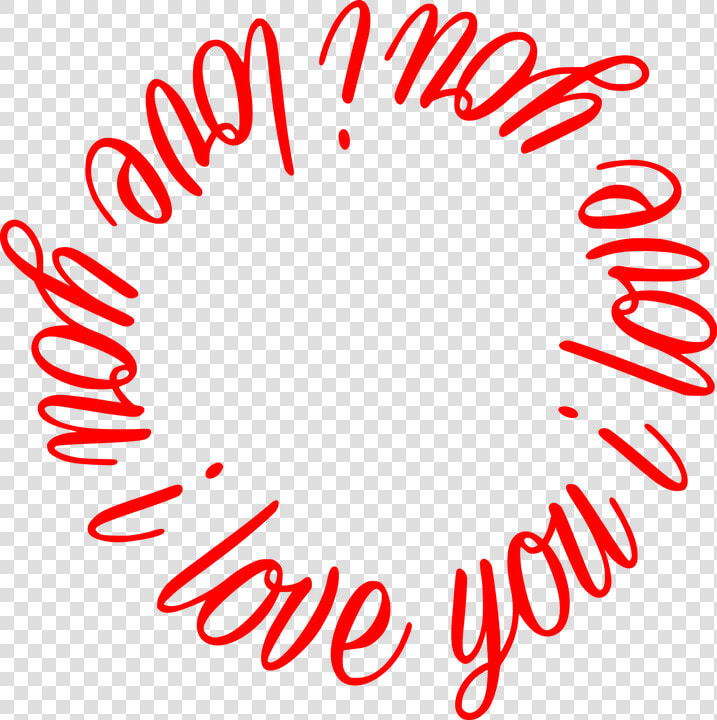 I Love You  Text  Love  Circle  Vector  Clipart   Love You In A Circle  HD Png DownloadTransparent PNG