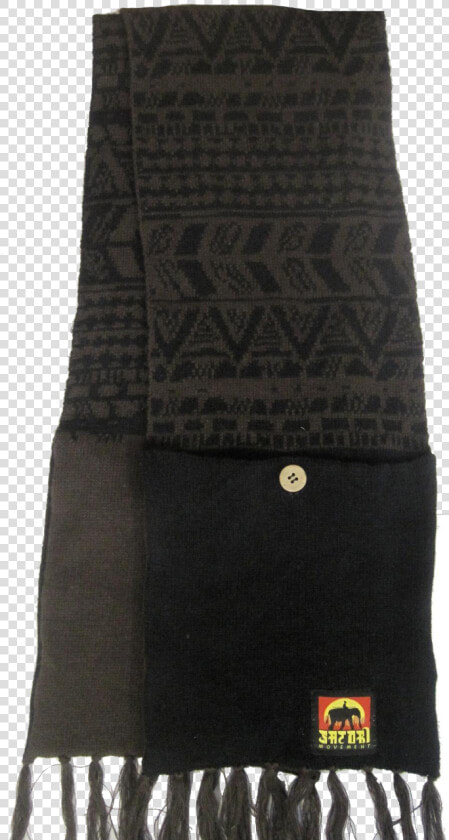 Pocket Scarf 55  Hemp 45  Organic Cotton Knit Aztec   Woolen  HD Png DownloadTransparent PNG