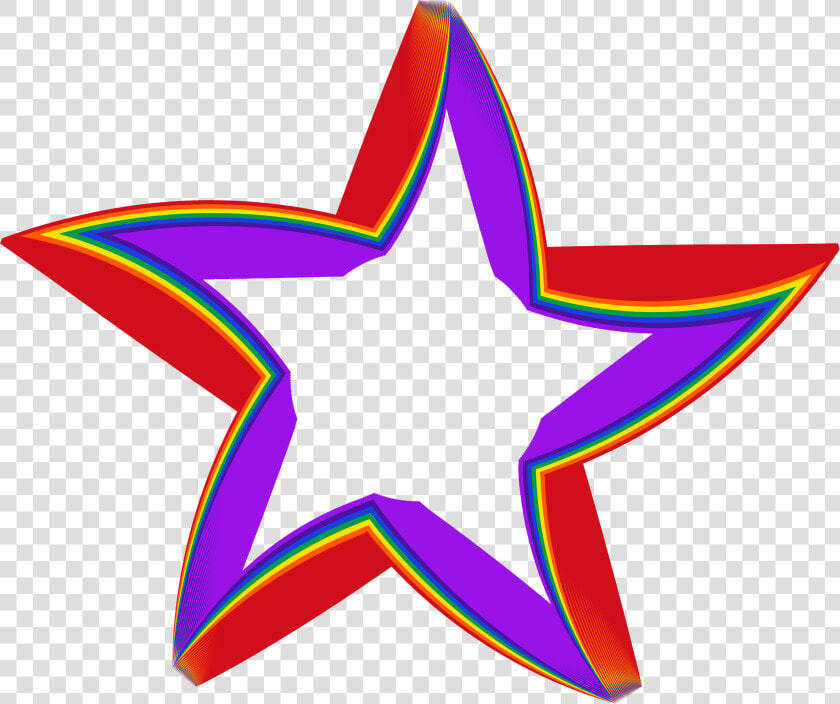 Colorful  Prismatic  Chromatic  Rainbow  Star  Shape   Rainbow Star Clip Art  HD Png DownloadTransparent PNG