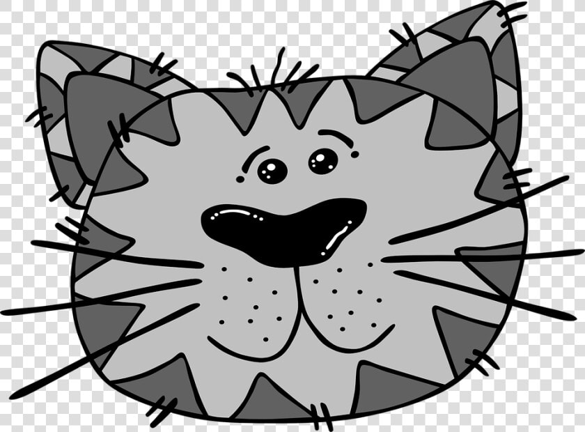 Cat  Face  Gray  Animal  Head  Whiskers  Stripes   Crying Cat Clip Art  HD Png DownloadTransparent PNG