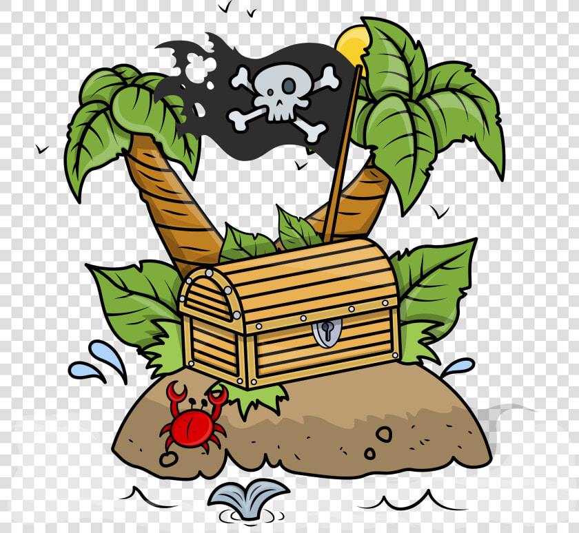 Treasure Island Hotel And Casino Cartoon Drawing Clip   Pirate Treasure Chest Clipart  HD Png DownloadTransparent PNG