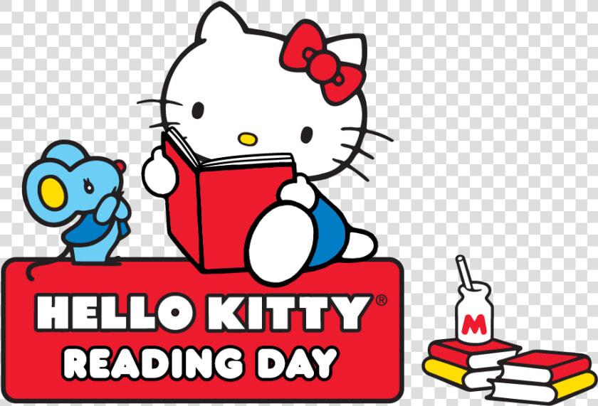 Hello Kitty Online Hello Kitty  Hello Fall Reading   Hello Kitty Reading Book  HD Png DownloadTransparent PNG