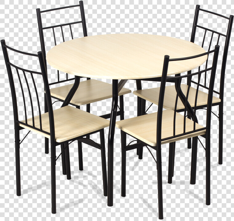 Metal Cheap Modern Dining Set Table And Four Chairs   Table And Chair Png  Transparent PngTransparent PNG