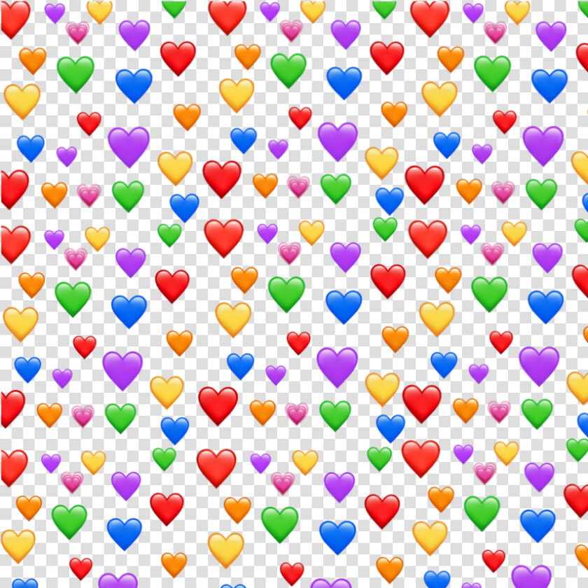  glitch  snapchat  tumblr  facebook   Lots Of Hearts Emoji  HD Png DownloadTransparent PNG