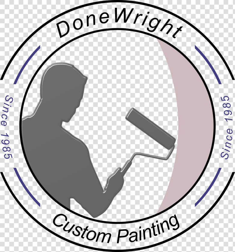 Donewright Custom Painting Logo   Painters Man Png  Transparent PngTransparent PNG