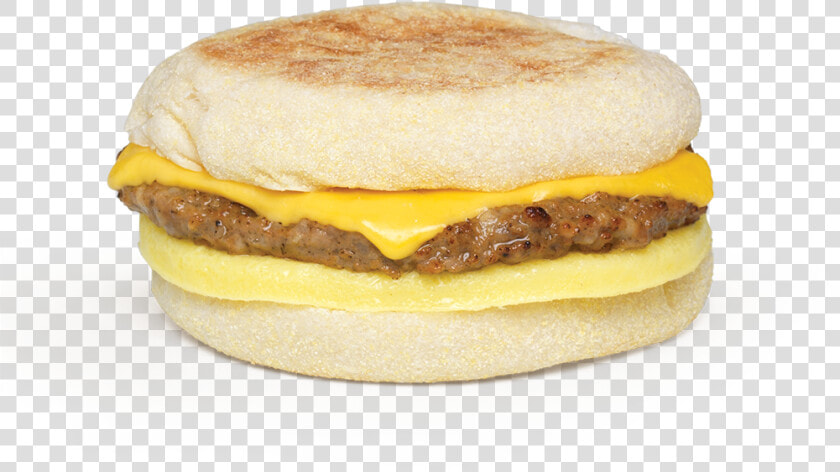 Transparent American Cheese Png   Sausage Egg And Cheese Muffin  Png DownloadTransparent PNG