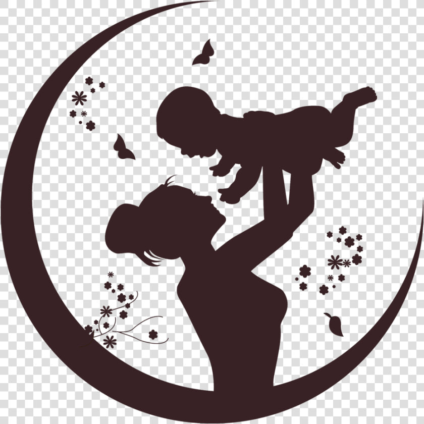 Child Png Download   Mom And Child Silhouette  Transparent PngTransparent PNG