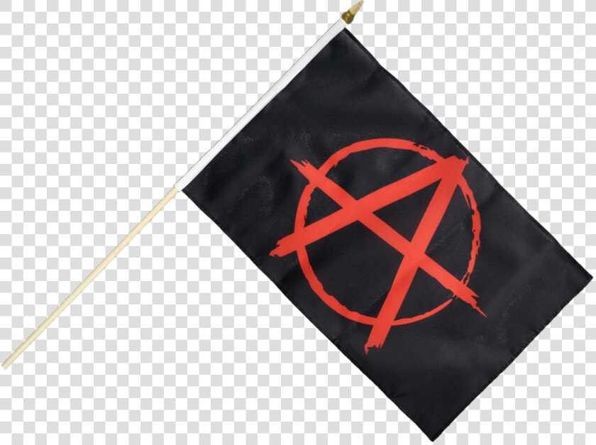 Anarchy Red Hand Waving Flag   Drapeau Anarchy  HD Png DownloadTransparent PNG