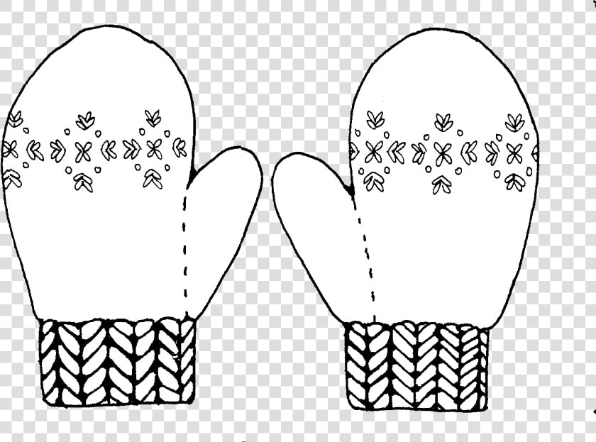 Mittens Discover Clipart To Bookmark Imagegator Transparent   Mittens Clipart Black And White  HD Png DownloadTransparent PNG