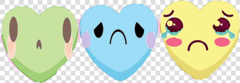  heartbroken  sad  kawaii  faces  hearts   Cartoon  HD Png DownloadTransparent PNG