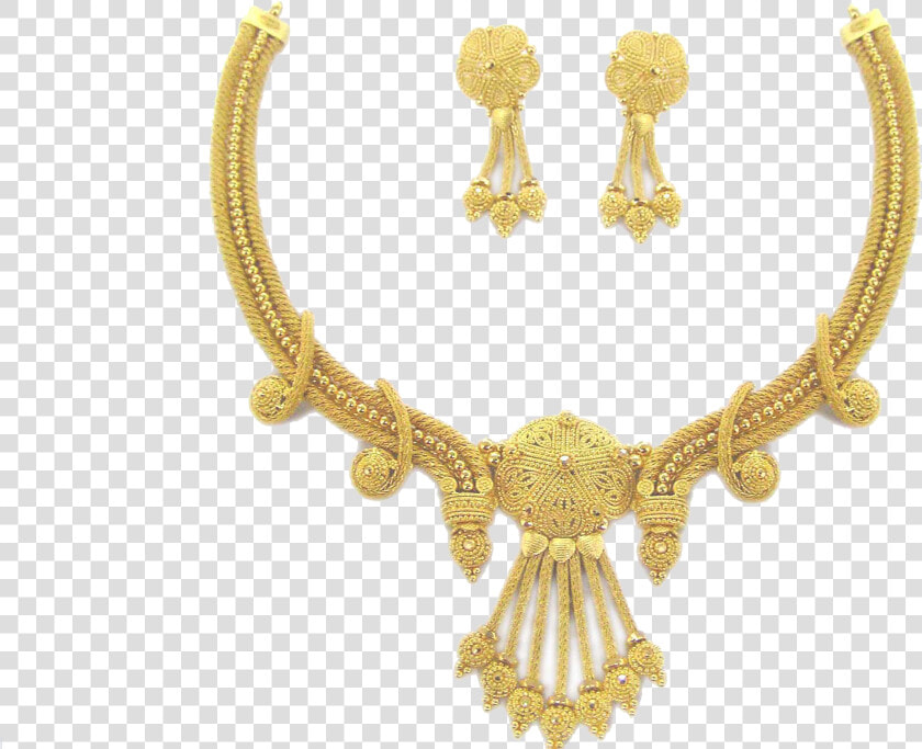 Jewellery Model Images Png Format   Golden Earring And Necklace  Transparent PngTransparent PNG