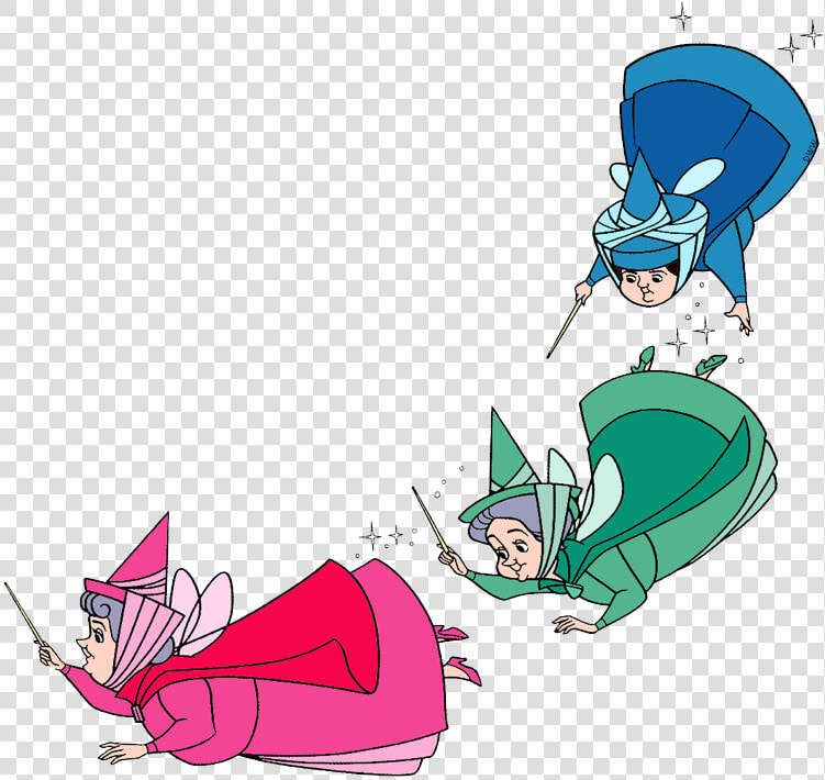 Sleeping Beauty Fairies Flying  HD Png DownloadTransparent PNG