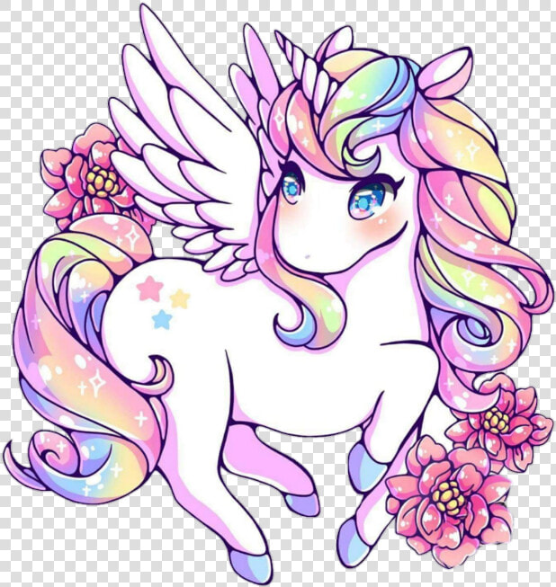  unicorn  overlay  frame  tumblr  cute  kawaii  rainbow  HD Png DownloadTransparent PNG