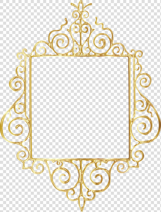 Gold  Flourish  Frame  Vintage  Border  Retro  Old   Circle  HD Png DownloadTransparent PNG