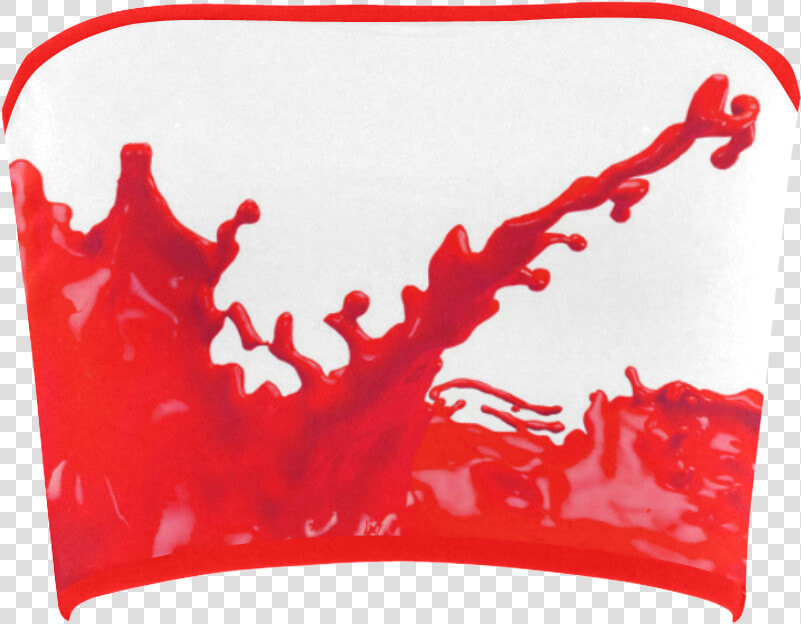 Glossy Red Paint Splash Bandeau Top   Portable Network Graphics  HD Png DownloadTransparent PNG