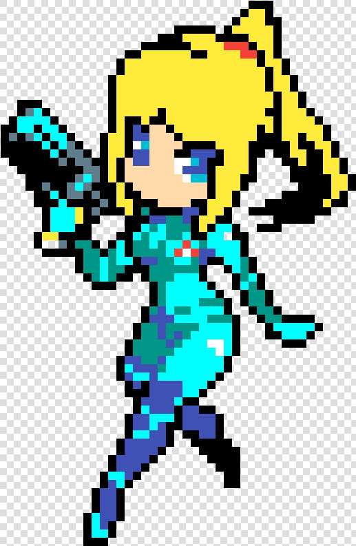 Zero Suit Samus   Samus Aran Pixel Art  HD Png DownloadTransparent PNG