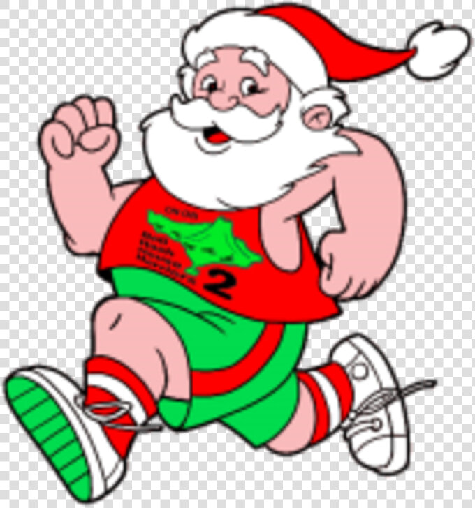 Jingle Bell Jog   Santa Claus Running  HD Png DownloadTransparent PNG