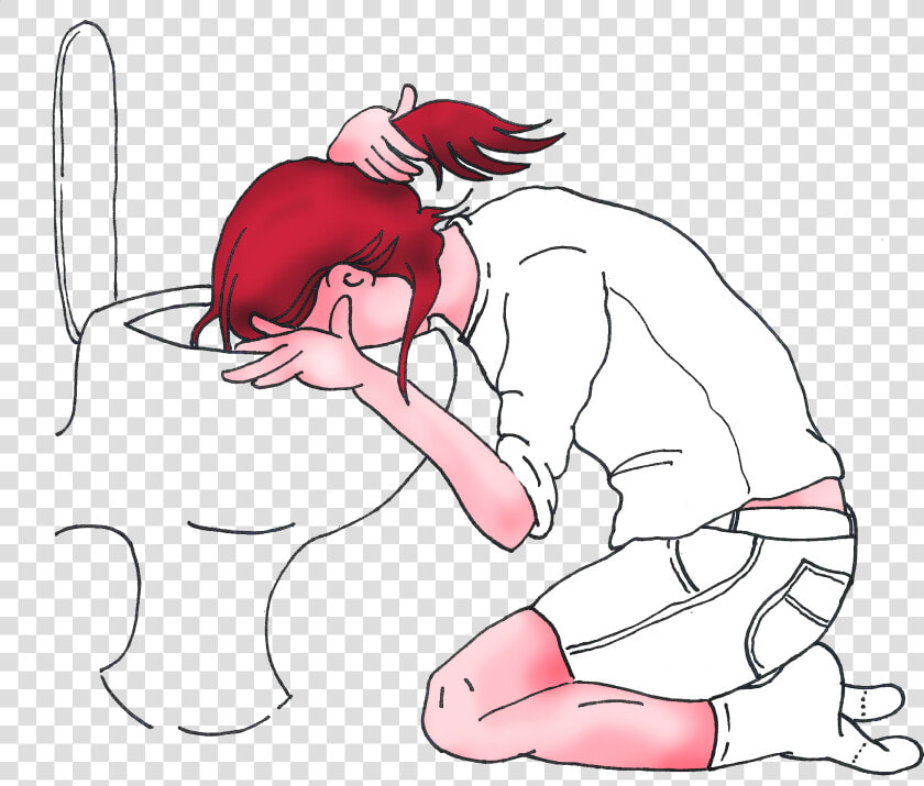 How To Throw Up When You Are Feeling Nauseous   Sketch  HD Png DownloadTransparent PNG