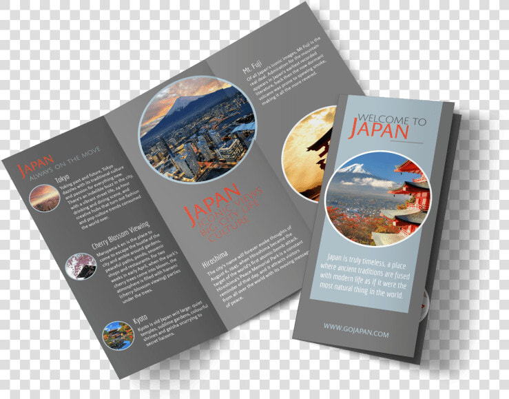 Japan Travel Tri fold Brochure Template Preview   Brochure Template In Japan  HD Png DownloadTransparent PNG