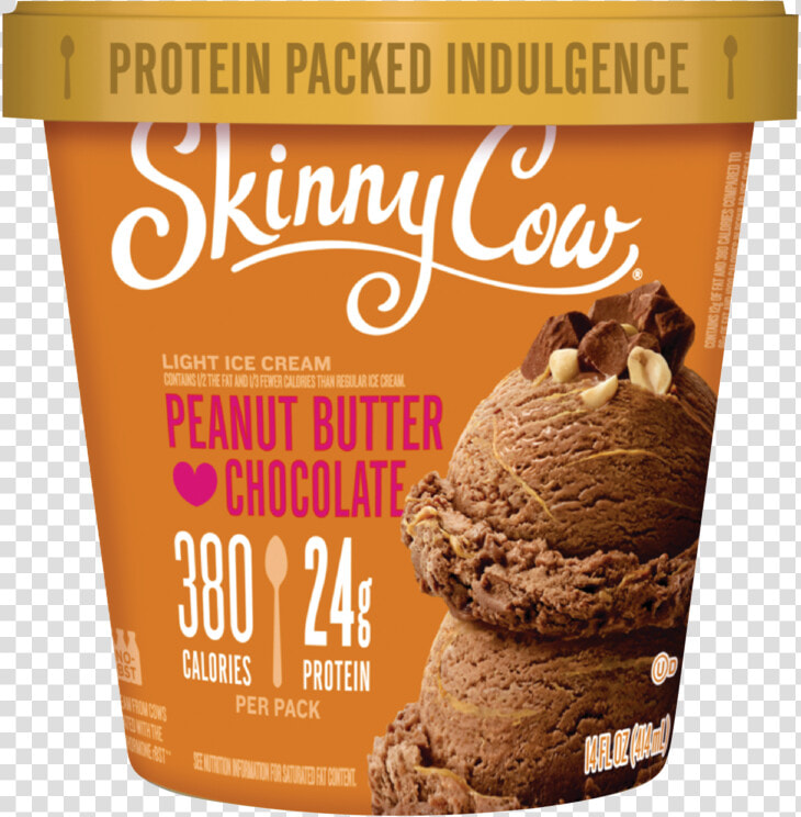 Peanut Butter Chocolate   Skinny Cow Ice Cream Tubs  HD Png DownloadTransparent PNG