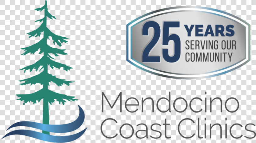 Mendocoastclinics 25thlogo Color   Mendocino Coast Clinics  HD Png DownloadTransparent PNG