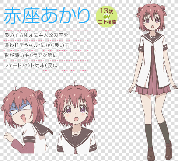 Yuru Yuri Model Sheet  HD Png DownloadTransparent PNG