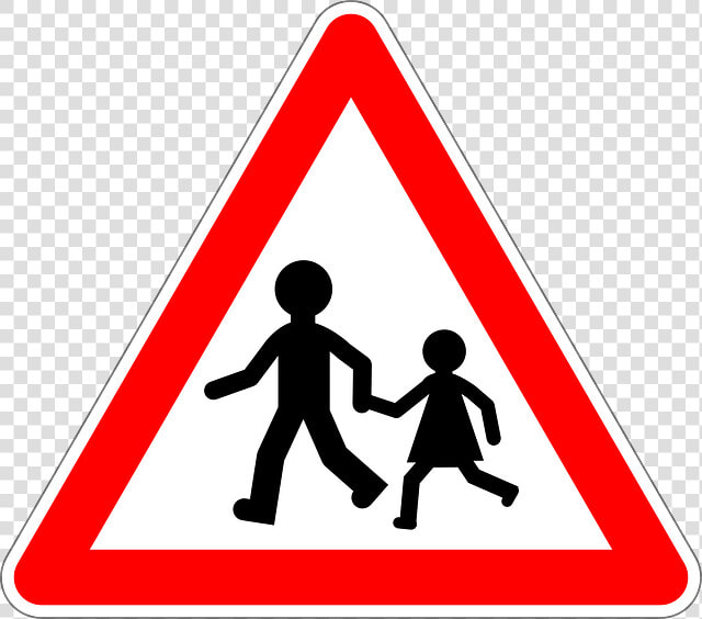 Children Traffic Sign Clip Arts   Slippery Road Sign  HD Png DownloadTransparent PNG