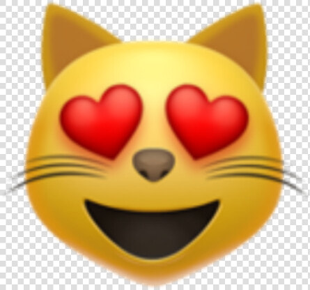  catface  cat  emojicat  heartcat  emojis  emoji   Emoji 😻  HD Png DownloadTransparent PNG