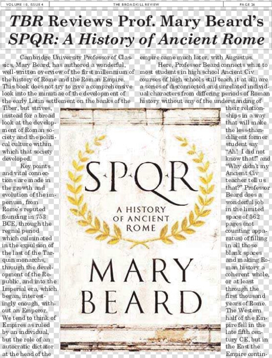 Spqr Book  HD Png DownloadTransparent PNG