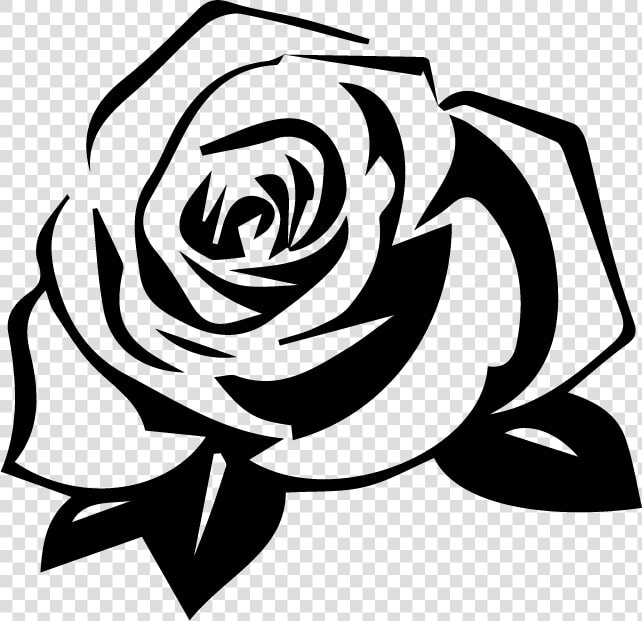 Transparent Black Rose Petals Png   Black And White Rose Clipart  Png DownloadTransparent PNG