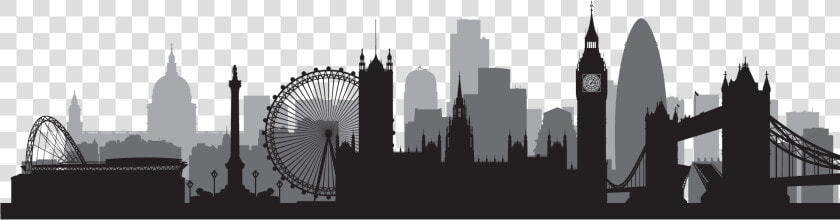 Vector Graphics Skyline Silhouette Stock Illustration   Printable London Skyline Silhouette  HD Png DownloadTransparent PNG