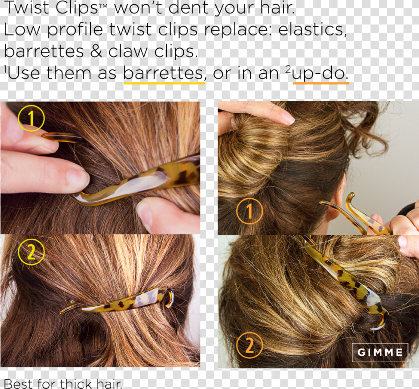 Banner Gimme Hair Accessories Tools   Barrette Clips For Thick Hair  HD Png DownloadTransparent PNG