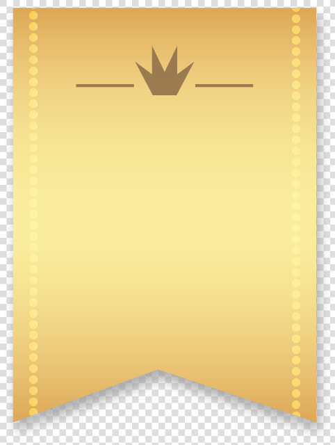 Golden Ribbon Ribbon Banner Vertical With Single Wedge   Vertical Ribbon Banner Png  Transparent PngTransparent PNG