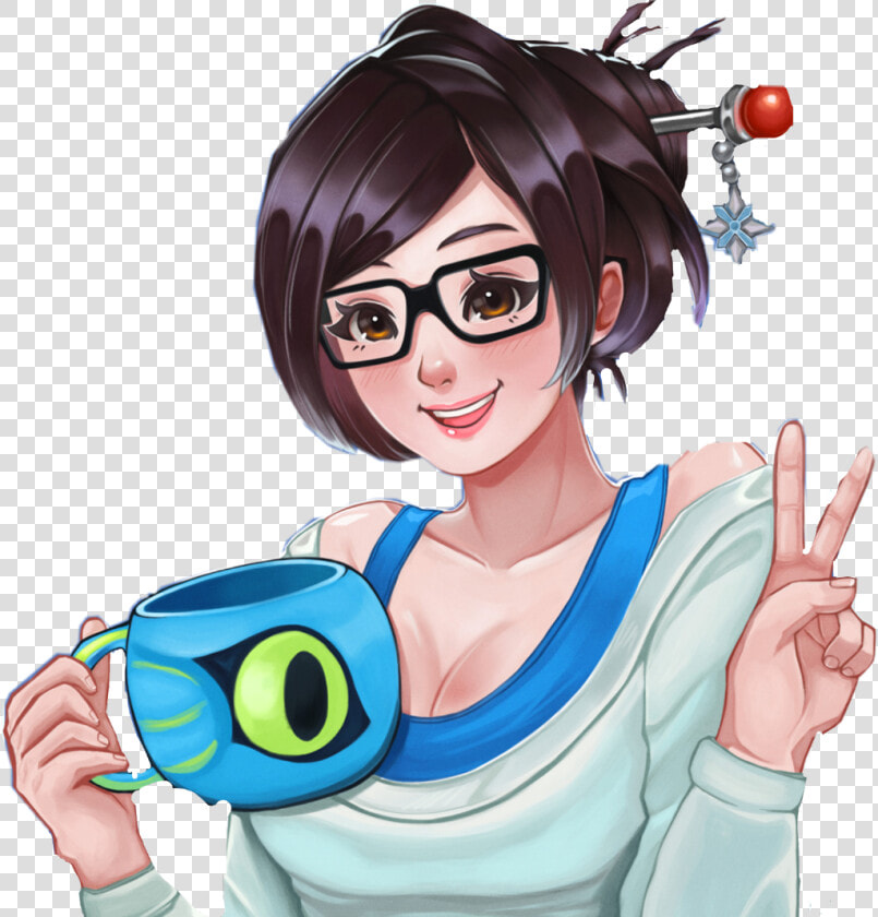  mei overwatch  freetoedit   Mei Overwatch Fan Art  HD Png DownloadTransparent PNG