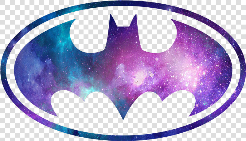 Batman Galaxy Signal Men S Long Sleeve T shirt   Galaxy Batman Logo  HD Png DownloadTransparent PNG